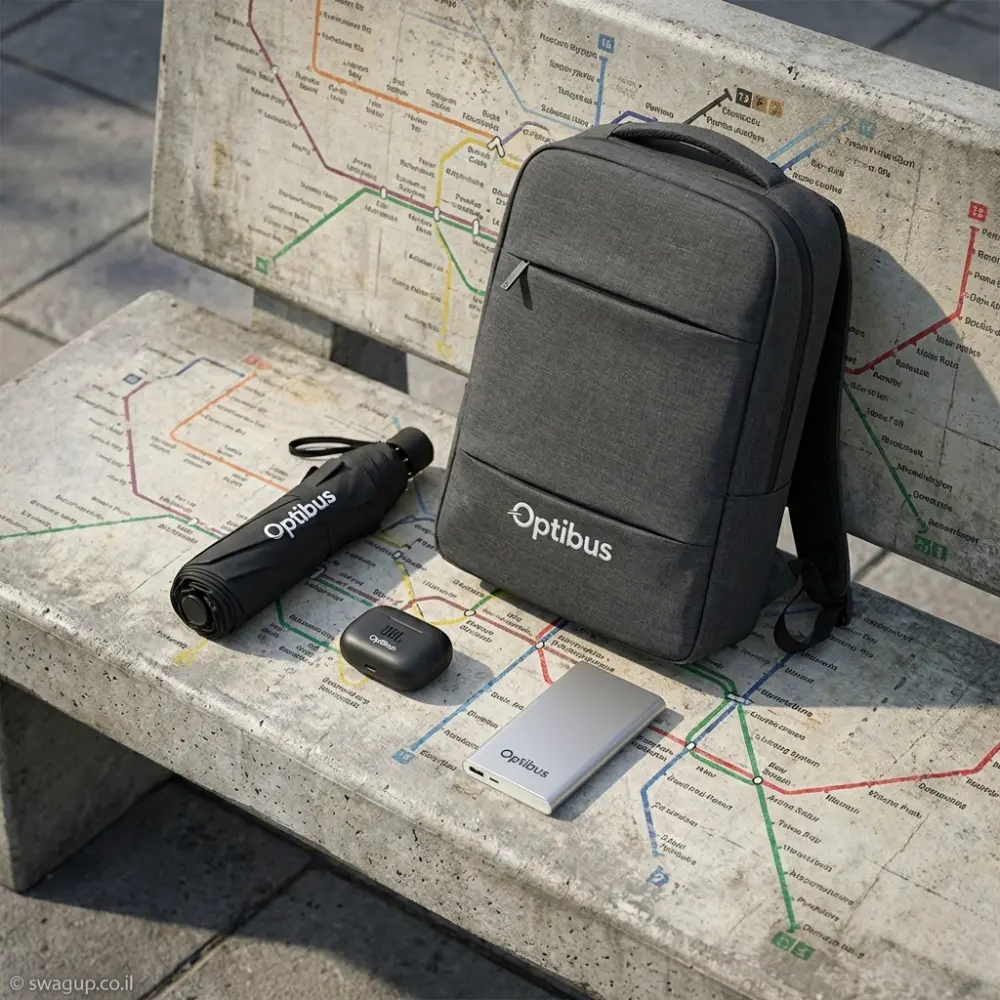 The Mobility Pro Pack: מארז מיתוג יוקרתי הכולל תיק גב מקצועי, מטרייה, אוזניות JBL וסוללת גיבוי. הציוד המושלם למי שתמיד בתנועה. היכנסו לצפייה בקיט המלא של SwagUp.